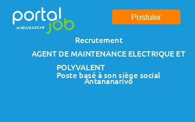 Emploi Recrutement Agent De Maintenance Electrique Et Polyvalent A